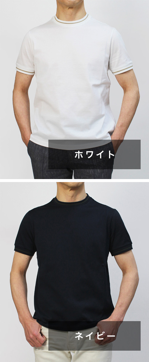 ヘルノ / HERNO / クルーネック Tシャツ / コットン ストレッチ