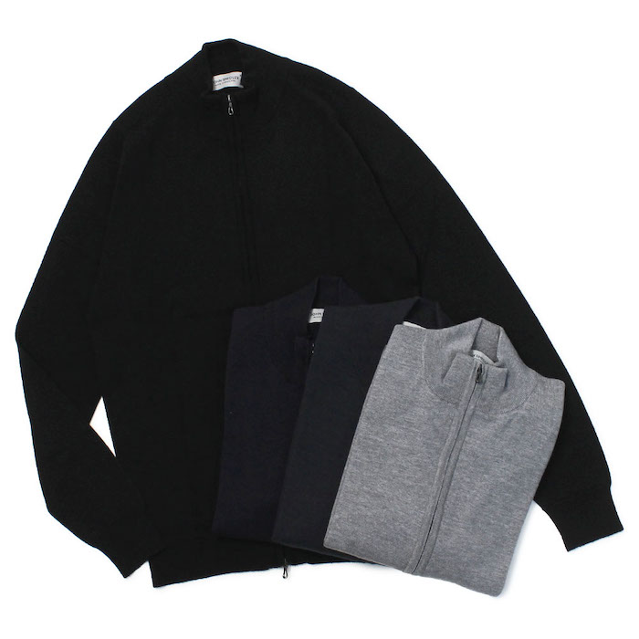 John Smedley ジョンスメドレー　ダブルジップニット肩幅41cm