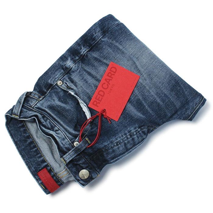 レッド カード / RED CARD / デニム パンツ / ウォッシュド ストレッチ / リズム / Rhythm / Slim Tapered /  7178630vmd 【インディゴ.kita-Vintage Mid】