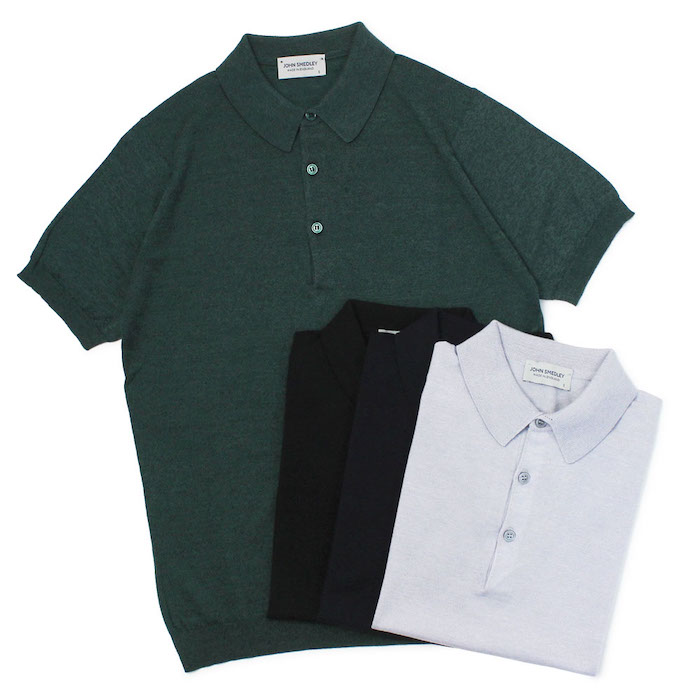 ジョンスメドレー / JOHN SMEDLEY / S4507 / ニット ポロ シャツ / 30G AIG / シーアイランド コットン  メリノウール 半袖 / MODERN FIT 【全4色】【SALE 20】