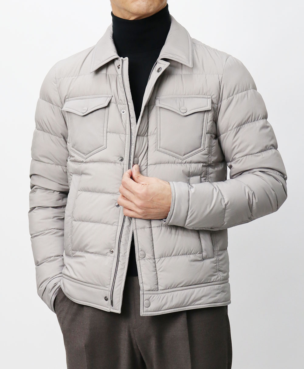 Herno グレー ナイロンジャケット レインコレクション ヘルノ / HERNO