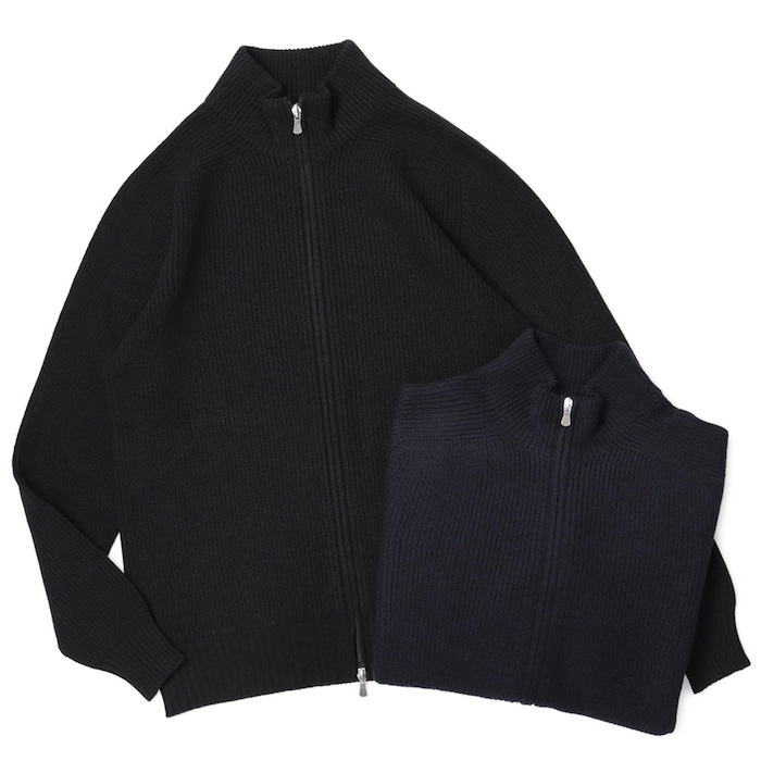 Super130's WOOL DOUBLE CLOTH BLOUSON｜TOP BLACK – Cornier