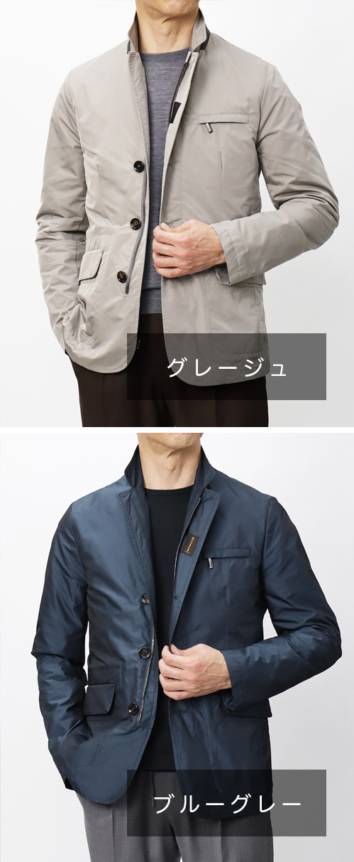 ムーレー / MooRER / ブルゾン / ジャケット型 / GHIBERTI-KM / ギベルティ  【MARMO.グレージュ/OCEAN.ブルーグレー】 | luccicare online shop ( ルッチカーレ オンラインショップ )