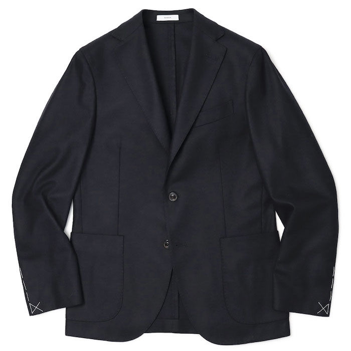 BOGLIOLI DOVER テーラードジャケット ネイビー カシミヤ混 50