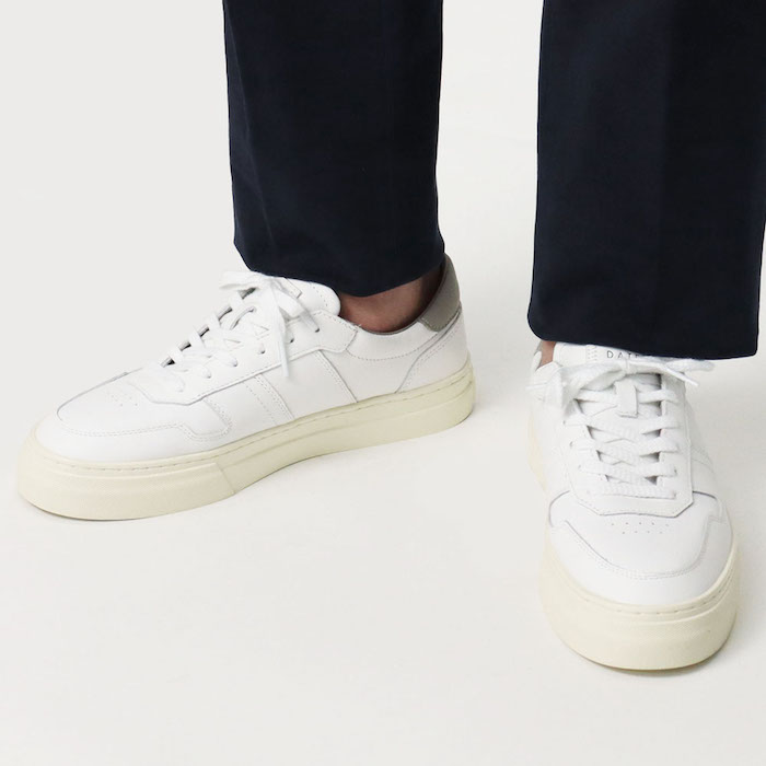 D.A.T.E. スニーカー グレー/ホワイト/ブラック デイト / D.A.T.E. / スニーカー / STUDIO CALF WHITE-GRAY