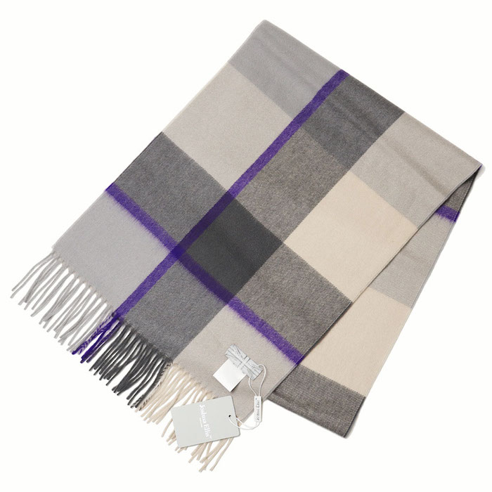 ジョシュア エリス / Joshua Ellis / チェック柄 マフラー / カシミヤ
