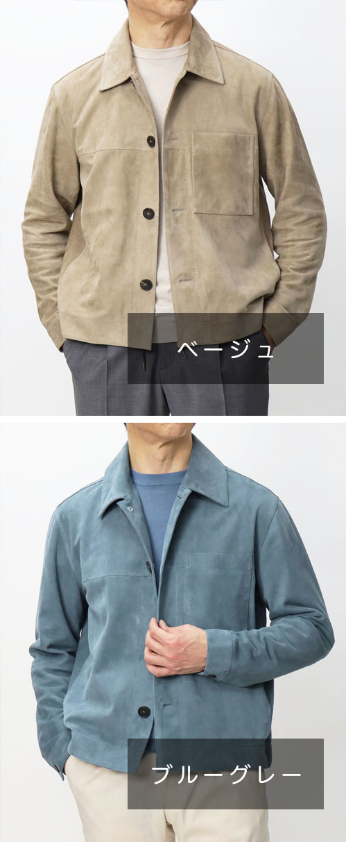 アルマ / ARMA / PEAK / レザーシャツアウター / ゴートスエード