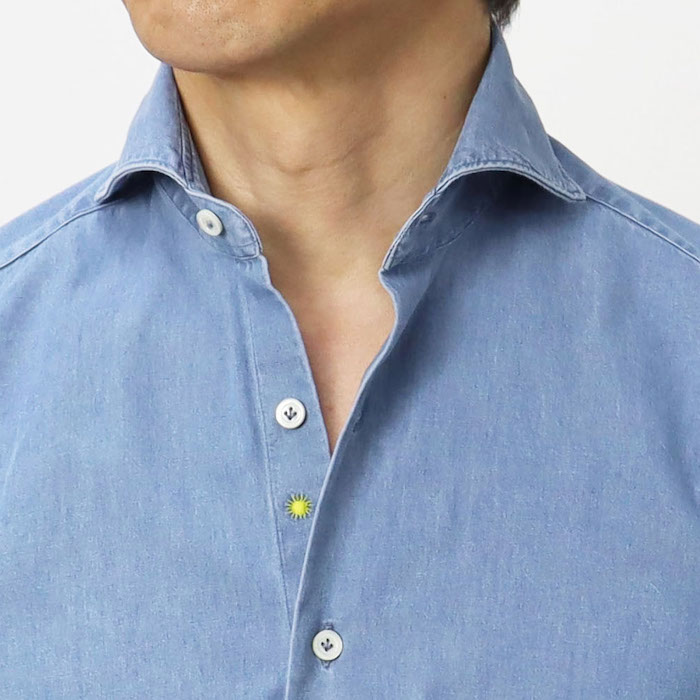 ジャンネット / GIANNETTO / カッタウェイ シャツ / コットン デニム