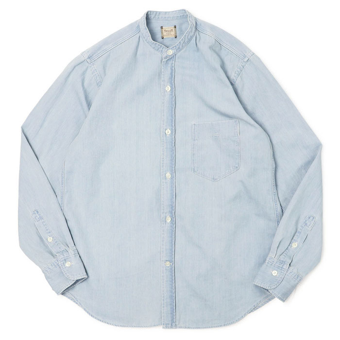 ヤヌーク　シワ加工コットンシャツ YANUK（ヤヌーク）の「YANUK しわ加工コットンシャツ（WHT）/ヤヌーク