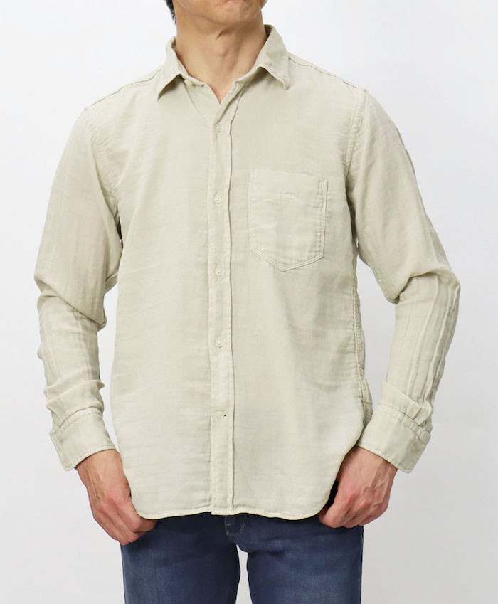 ヤヌーク / YANUK / STANDARD SHIRTS / コットン 二重織り ガーゼ