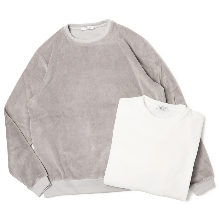 未使用 ANTICIPO アンティーチポ カシミア混クルーネック長袖Tシャツ 未使用 ANTICIPO アンティーチポ カシミア混クルーネック長袖Tシャツ