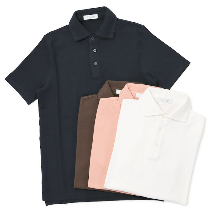 Cruciani クルチアーニ ストレッチコットン半袖ボタンシャツ 27Gコットン 半袖ニットポロ｜Cruciani（クルチアーニ）｜TOKYOlife