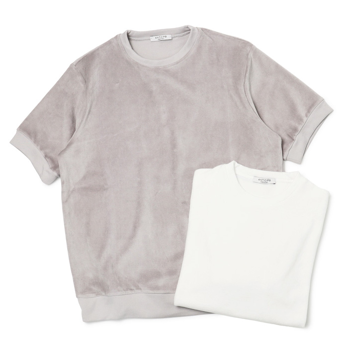 アンティーチポ / ANTICIPO / クルーネック半袖Tシャツ