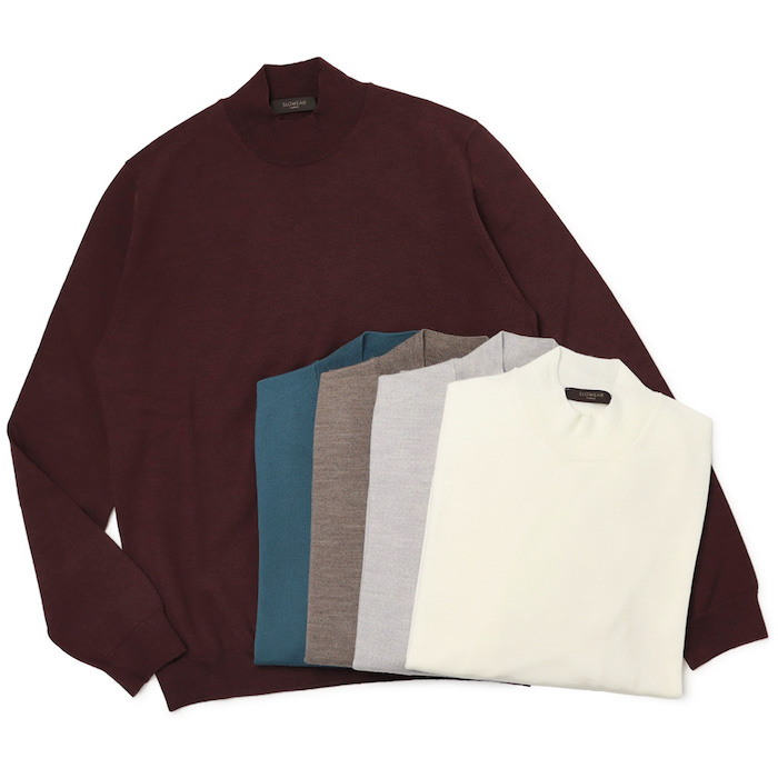 ザノーネ / ZANONE / モックネック ニット / ウール / 12ゲージ 12G