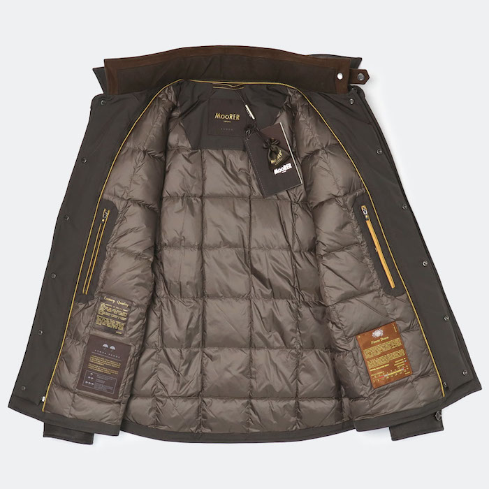 ムーレー / MooRER / シャツ型ダウンジャケット / レイヤード / 撥水