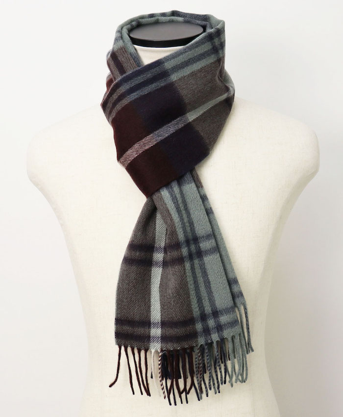 ジョシュア エリス / Joshua Ellis / チェック柄 マフラー / カシミヤ