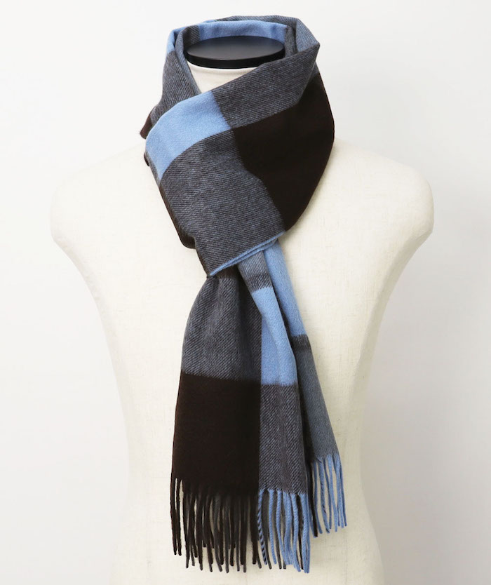 ジョシュア エリス / Joshua Ellis / チェック柄 マフラー / カシミヤ