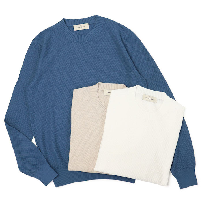 nagonstans  クルーネック ロングスリーブ　　ニット　トップス FREAK'S STORE（フリークスストア） tシャツ SUPER MERINO WOOL×INKEEP