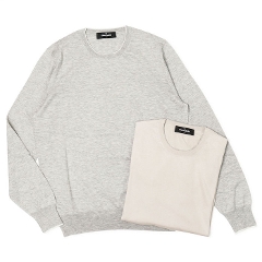 �O�����T�b�\ / GRANSASSO / �����O�X���[�u  / �z�F �N���[�l�b�N �j�b�g / 18G �V���N�R�b�g�� / 43167/16290 �y101.���C�g�O���[�W�� / 050.�O���[�z