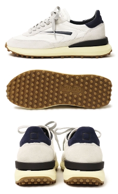 �f�C�g / D.A.T.E. / �X�j�[�J�[ / ATHLETA NYLON WHITE-BLUE�y�l�C�r�[�z