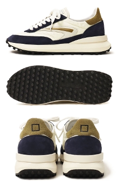 �f�C�g / D.A.T.E. / �X�j�[�J�[ / ATHLETA NYLON IVORY-BLUE�y�l�C�r�[�z