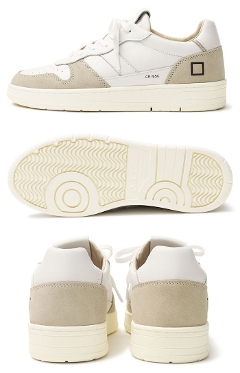 �f�C�g / D.A.T.E. / �X�j�[�J�[ / COURT2.0 BASIC WHITE-BEIGE �y�x�[�W���z