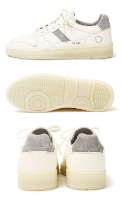 �f�C�g / D.A.T.E. / �X�j�[�J�[ / COURT2.0 VNTAGE CALF WHITE-GREY �y�O���[�z