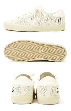 �f�C�g / D.A.T.E. / �X�j�[�J�[ / HILL LOW PERFORATED COLORED IVORY�y���C�g�x�[�W���z