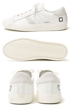 �f�C�g / D.A.T.E. / �X�j�[�J�[ / HILL LOW CALF WHITE�y�z���C�g�z