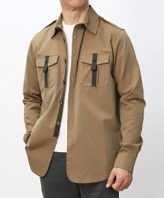 �V�[�Y / SEASE / CAMICIA GENERALE / �R�b�g���\���[�����n / �V���c�A�E�^�[ / JJ043-TN363�yR11.���C�g�u���E���z