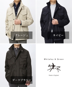 �z���C�g���[ & �O���[�� / Whiteley & Green / M65�^ �t�B�[���h �W���P�b�g / MELTHAM2 �E�[���L���o���[�c�C�� �yEcru.�O���[�W�� / Ebony.�_�[�N�u���E�� / Naby.�l�C�r�[�z