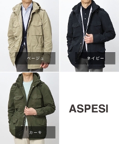 �A�X�y�W / ASPESI / M65�^ �u���]�� / �|���G�X�e���i�C���� / �K�[�����g�_�C / GIUBBOTTO 65 REPLICA / 4ll721F973 �y5136.�x�[�W�� / 5393.�J�[�L / 5098.�l�C�r�[�z