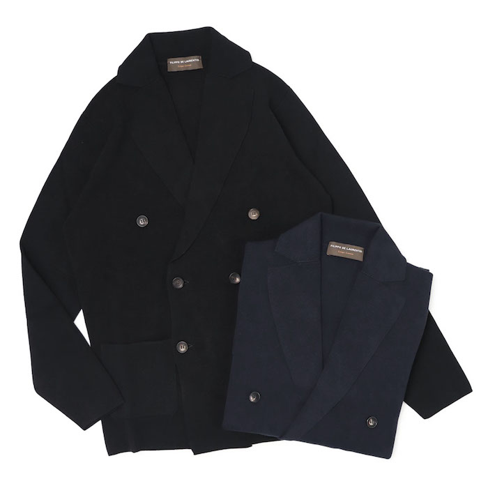 FILIPPO DE LAURENTIIS 6B ダブルニットジャケット フィリッポ デ ローレンティス / FILIPPO DE LAURENTIIS / ダブル