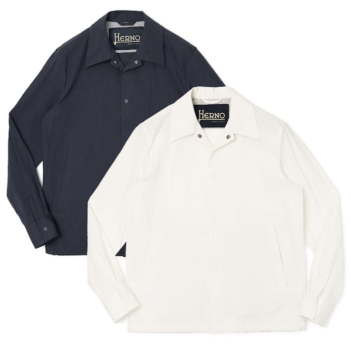 ヘルノ / HERNO / シャツ型アウター / 超軽量ストレッチコットンシア