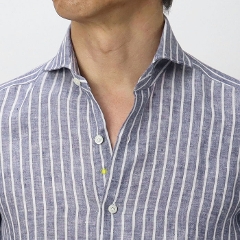 �W�����l�b�g / GIANNETTO / �J�b�^�E�F�C �V���c / ���l�� 100% / �X�g���C�v�� / VINCI FIT / 61866-630V84 �y�O���[ / �l�C�r�[�z