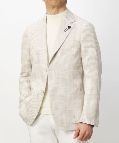 �����f�B�[�j / LARDINI / ROMA / ���[�}���f�� / �V���c �W���P�b�g�d�l / ���l���R�b�g�� / �O�����`�F�b�N�� / 2�t 2�p�b�` / 6202Q-IF66509�y151BE.�x�[�W���z