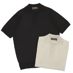 �t�B���b�| �f ���[�����e�B�X / FILIPPO DE LAURENTIIS / �j�b�g �X�L�b�p�[�|���V���c / �N���[�v�R�b�g�� / crepe cotton /  PL3MCSK20 �y�O���[�W�� / �u���b�N�z