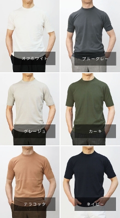 �t�B���b�| �f ���[�����e�B�X / FILIPPO DE LAURENTIIS / �j�b�g T�V���c / crepe cotton / �N���[�v�R�b�g�� �N���[�l�b�N / 6110-TS0MC20�y�S6�F�z