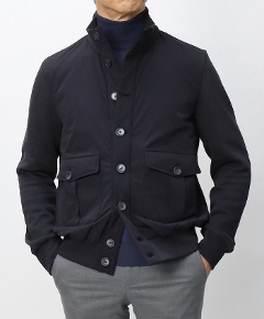 �w���m / HERNO / �R�b�g�����u�j�b�g / �i�C���� �X�g���b�` �ّf�ސ؂�ւ� / ���� / �n�C�u���b�h�X�^���h�J���[�u���]�� /  HERNO RESORT / JC00026UR-56020 �y9200.�l�C�r�[�z