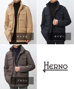 �w���m / HERNO / M65�^ �W���P�b�g / �������W�i�C���� / ���� / ���ȓ��� / �X�g���b�` / FI00024UR-12742S�y2159.�L������ / 8800.�u���E�� / 9200.�l�C�r�[�z