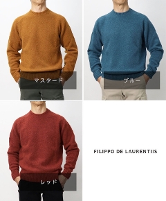 �t�B���b�| �f ���[�����e�B�X / FILIPPO DE LAURENTIIS / �N���[�l�b�N ���O�����X���[�u �j�b�g / �x�r�[�A���p�J / 5G / 6210-5GC3MLM36�y�}�X�^�[�h / ���b�h / �u���[�z