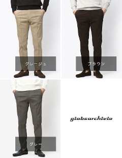 �W���u�X�A���L���B�I / giabsarchivio / �}�T�b�`�� / MASACCIO / �����b�N�X �p���c / �R�b�g�� �X�g���b�`  / PEACH COTTON TWILL / �E�G�X�g�S�� / A5721 �y�O���[�W�� / �O���[ / �u���E���z