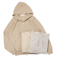 �t�B���b�| �f ���[�����e�B�X / FILIPPO DE LAURENTIIS /  ZIP UP �j�b�g�p�[�J�[ / �E�[�� �J�V�~�� / 12�Q�[�W / FH1ML2AT48�y���C�g�O���[ / ���C�g�x�[�W�� / �x�[�W���z