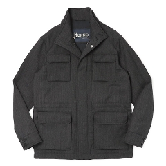 �w���m / HERNO / M65�^ �W���P�b�g / ���B���e�[�W�E�[���c�B�[�h / ���ȓ��� / FI000157U-12922�y9490.�u���b�N�z