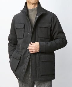 �w���m / HERNO / M65�^ �W���P�b�g / ���B���e�[�W�E�[���c�B�[�h / ���ȓ��� / FI000157U-12922�y9490.�u���b�N�z