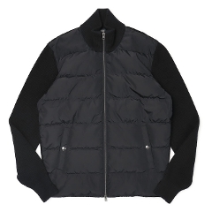 �w���m / HERNO / �~�h���Q�[�W�E�[���j�b�g �~ �_�E�� �؂�ւ� �n�C�u���b�h �u���]�� / �X�^���h�J���[ / �_�u��ZIP / MP000138U-70259 �y9290.�l�C�r�[�z