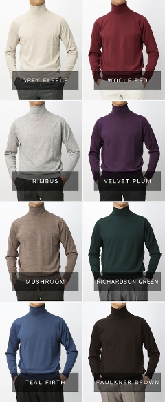 �W�����X���h���[ / JOHN SMEDLEY / �����B�� / LEVINE / �^�[�g���l�b�N �j�b�g / 30G �����m�E�[�� / MODERN FIT �y�S8�F�z