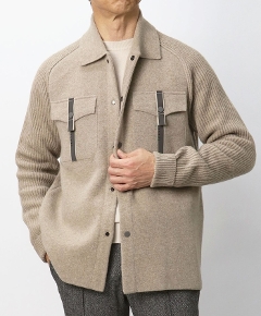 �V�[�Y / SEASE / FELTED OVERSHIRT / �J�V�~�����j�b�g / �V���c�A�E�^�[ / KK046-XG046�y�O���[�W���z