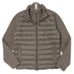 �w���m / HERNO / �T�Q�[�W�X�[�p�[�W�[�����E�[���j�b�g �~ �_�E�� �؂�ւ� �n�C�u���b�h �u���]�� / �X�^���h�J���[ / �_�u��ZIP / �O���ĕt�� / MP000137U-70264 �y2700.�O���[�W���z